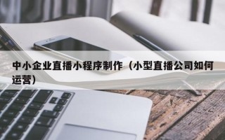 香河中小企业直播小程序制作（小型直播公司如何运营）